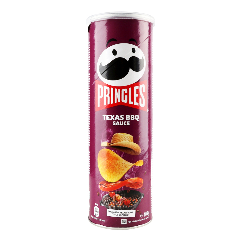 Чипсы картофельные Texas BBQ Sauce Pringles тубус 165г Pringles ...