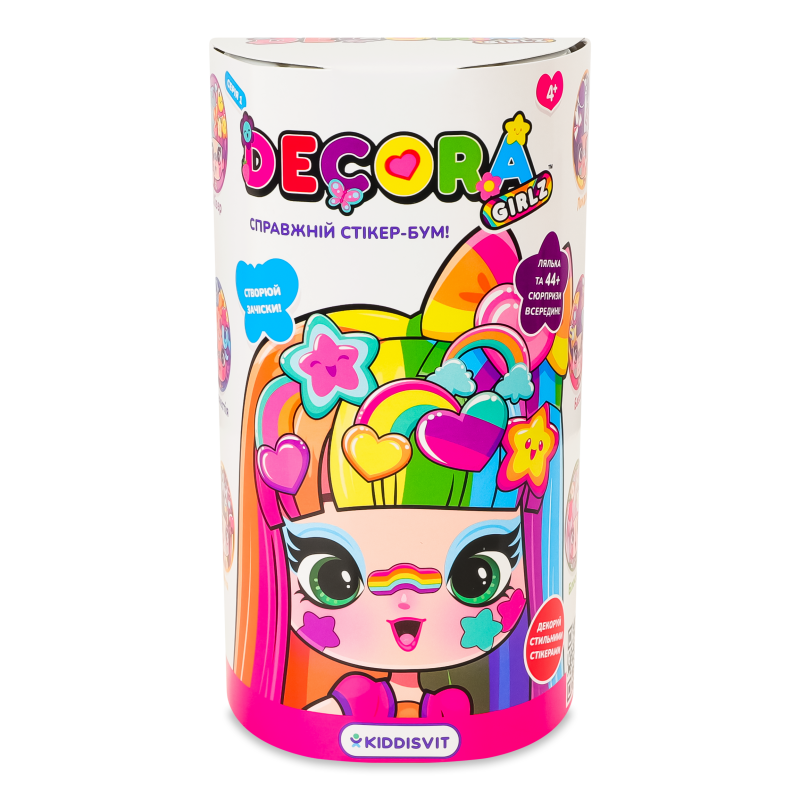 Набір ігровий з лялькою Різнокольоровий сюрприз Decora Girlz