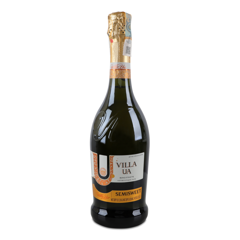 Вино ігристе біле н/солодке 10-13,5% 0,75л Вілла Крим