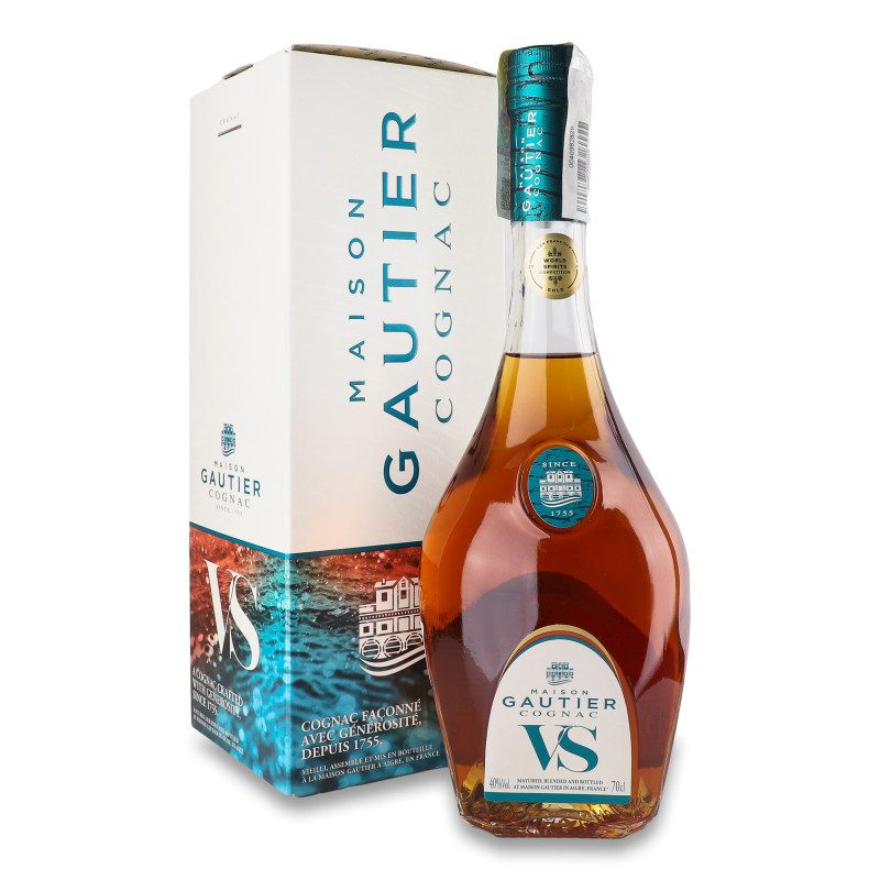 Коньяк VS 40% 0,7л коробка Gautier