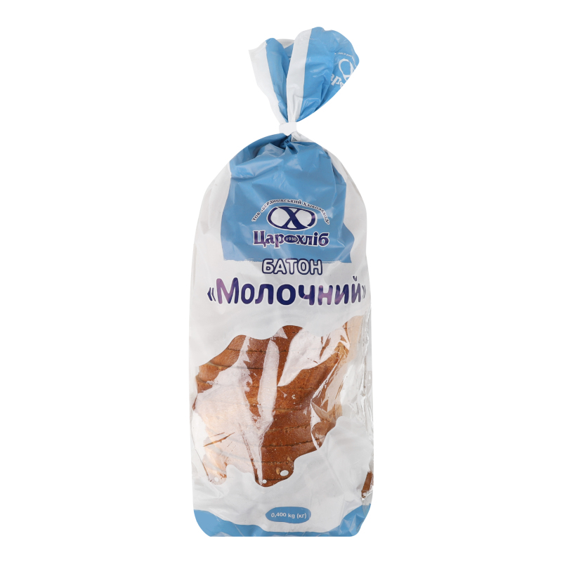 Батон нарізаний Молочний Цар хліб м/у