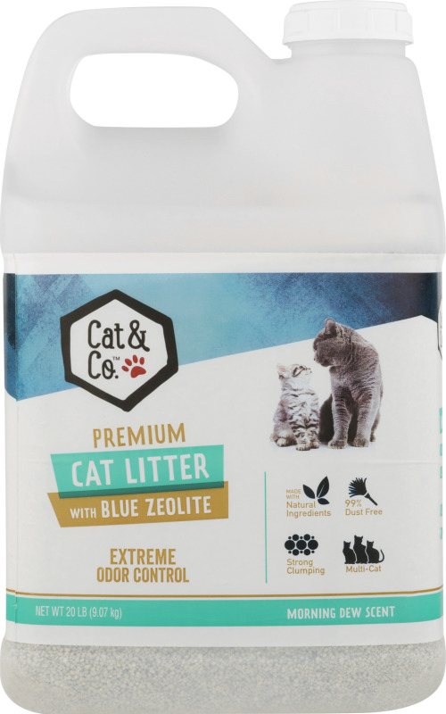 Cat & Co. Premium Cat Litter With Blue Zeolite Morning Dew Scent Cat