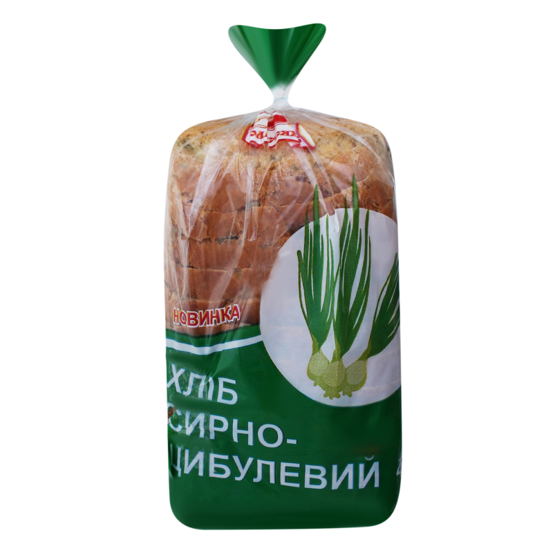 Хліб сирно-цибулевий нарізний Поліссяхліб м / у