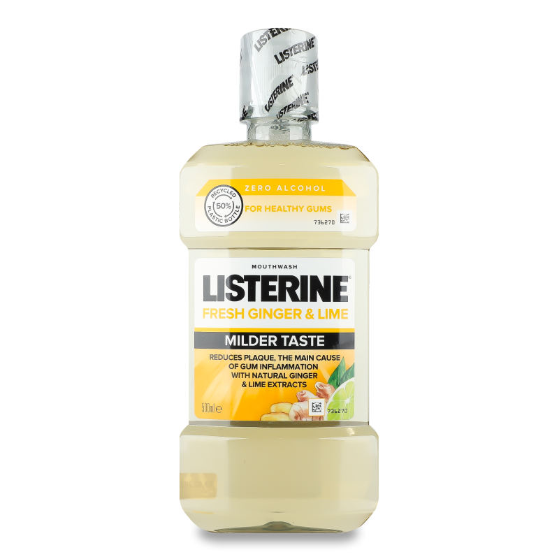 Ополіскувач д/ротової порожнини Свіжість імбиру та лайму 500мл Лістерін