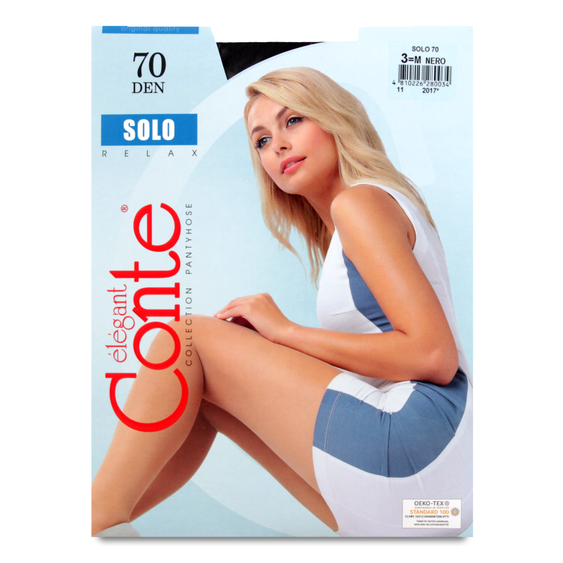 Колготи жіночі Solo неро 70ден р.3 Conte elegant