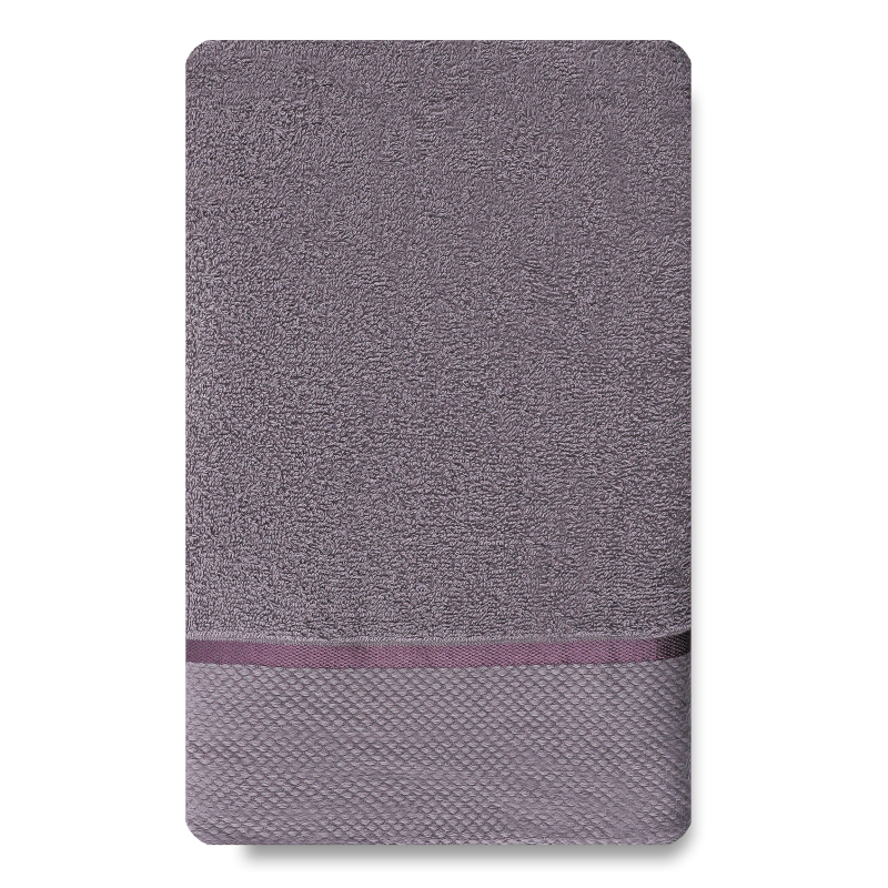 Рушник темно-сірий махровий 100*150см 360г/м2 Aisha