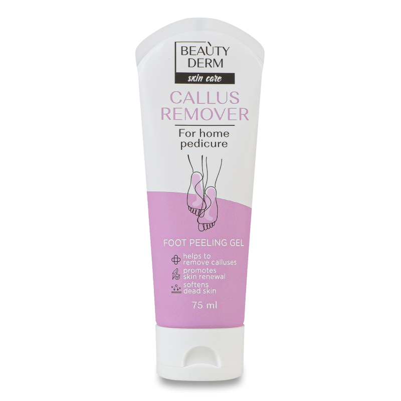 Гель-пілінг д/ніг кислотний з ментолом 75мл Бьютідерм