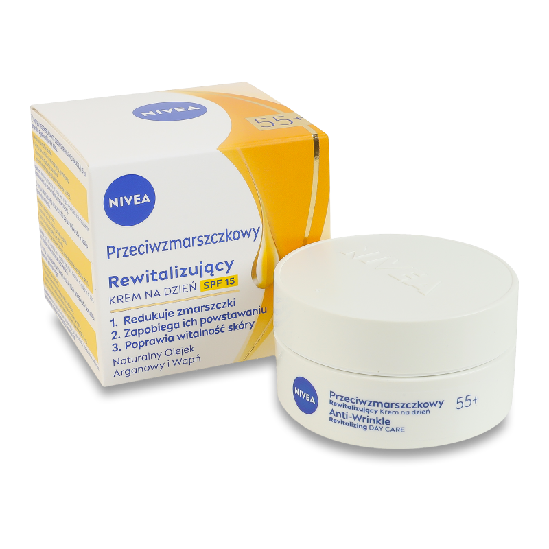 Крем д/обличчя проти зморшок+ревіталізація 55+ денний 50мл Nivea