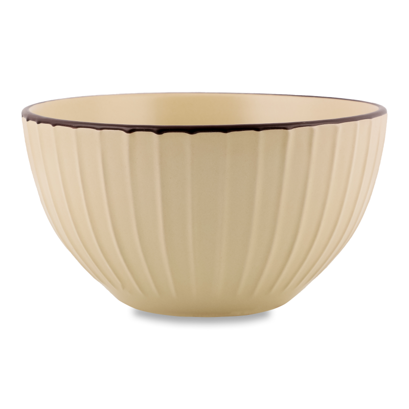 Салатник Penelope бежевий кераміка 15,5см Nava