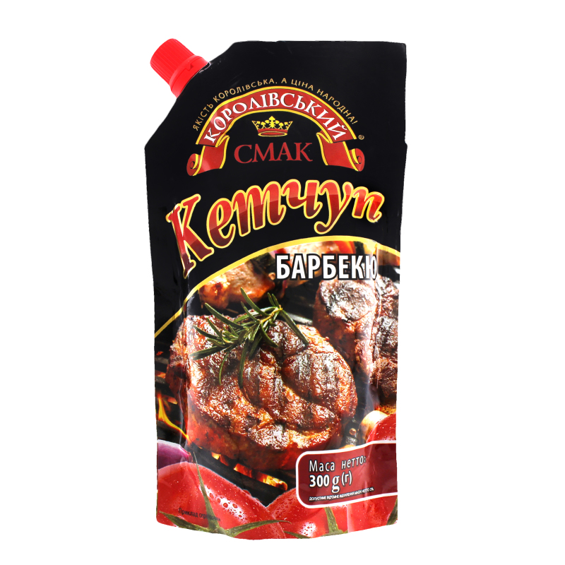 Кетчуп Барбекю Королівський смак д/п 300г Королівський смак ...