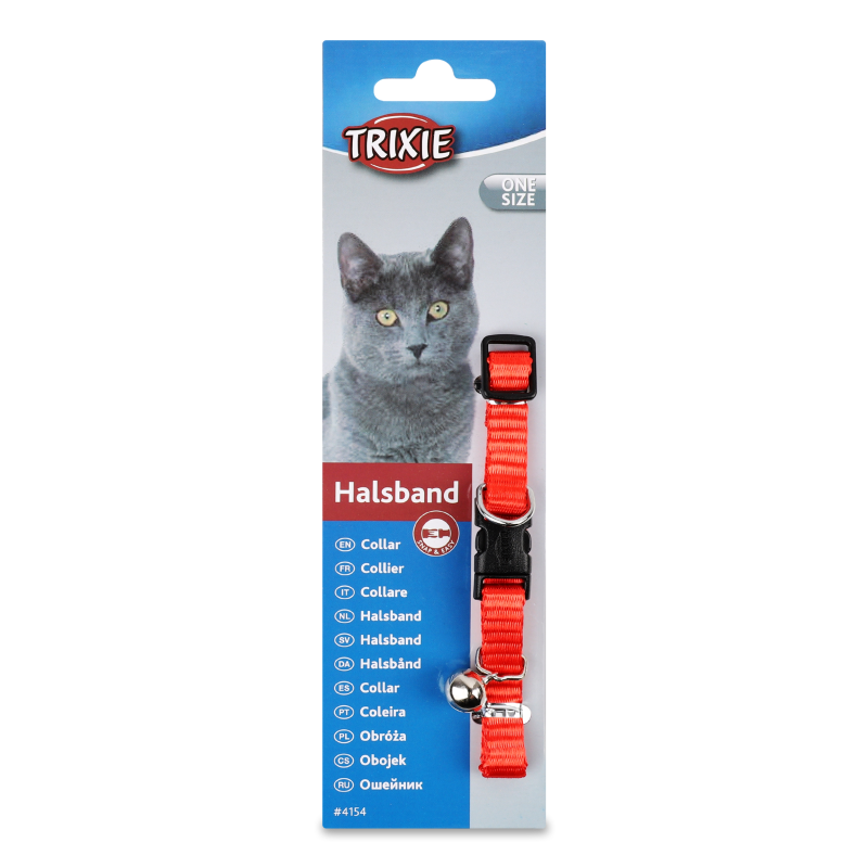 Нашийник д/котів Elastic нейлон з дзвіночком Trixie