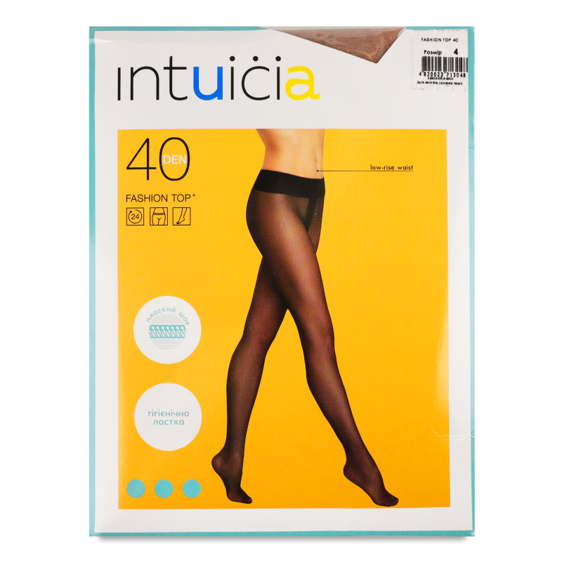 Колготи жіночі Фешн Топ 40ден бежевий 4 Інтуїція