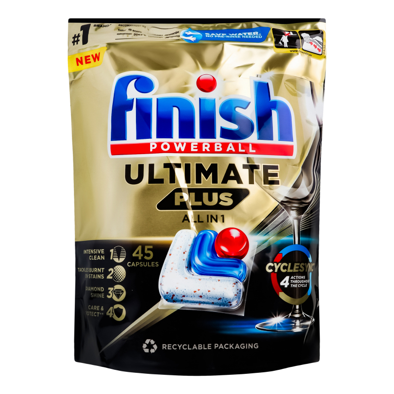 Капсулы для мытья посуды в посудомоечных машинах All in 1 Ultimate Plus ...