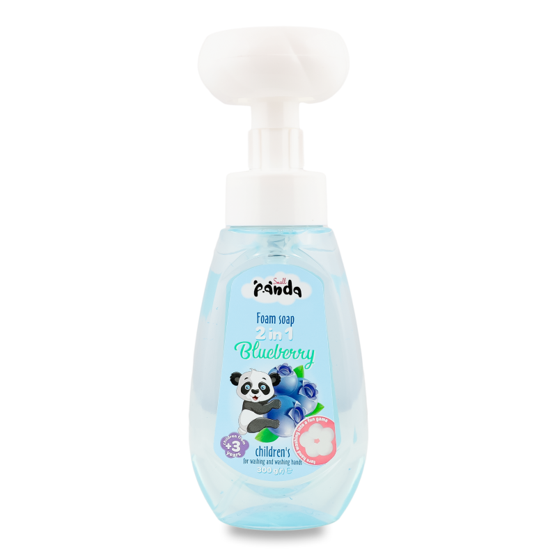 Мило-пінка дитяча 2в1 Blueberry 300г з дозатором Small Panda