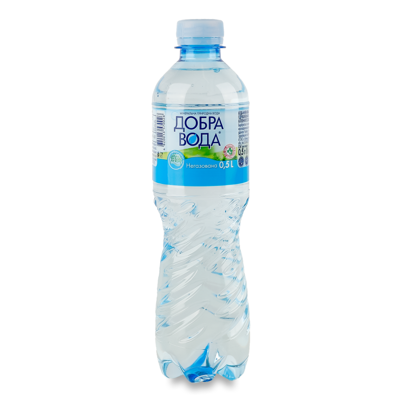 Вода мінеральна негазована 0,5л пет Добра вода