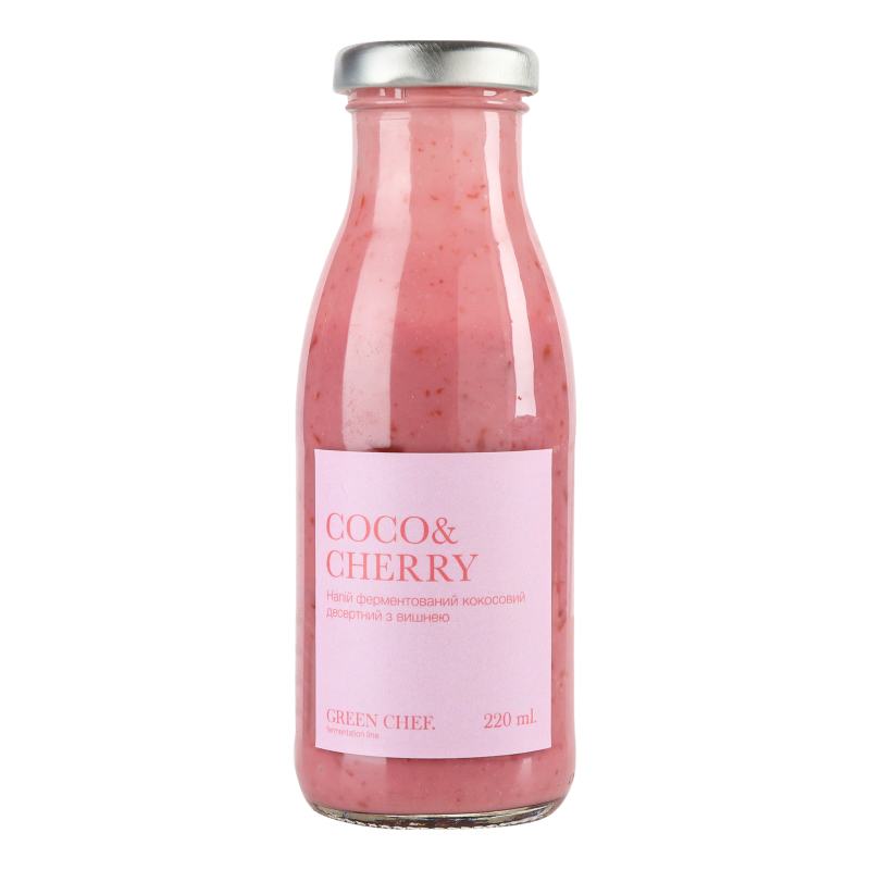 Напій ферментований кокосовий десертний з вишнею Coco&Cherry Green Chef с/пл