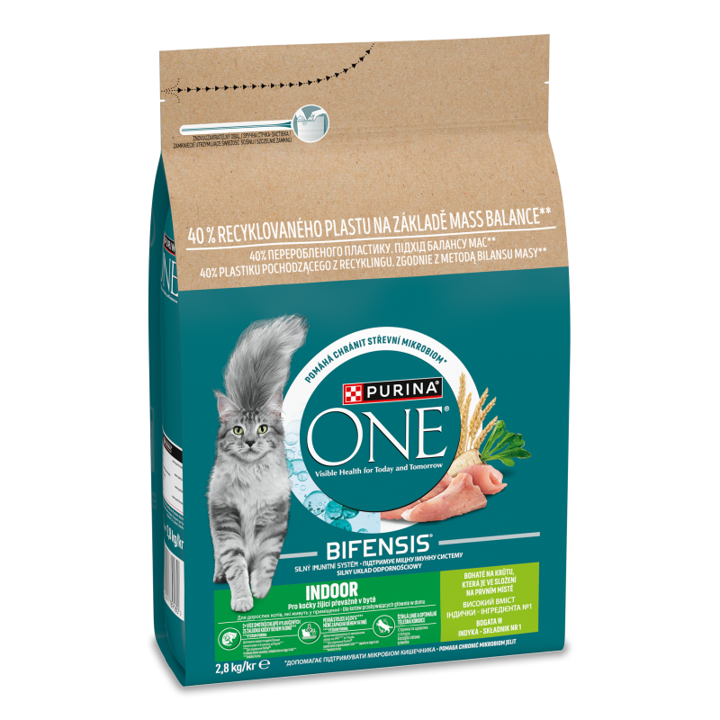 Корм д/дорослих котів Індор формула з індичкою та цільними злаками сухий 3кг Пуріна Ван