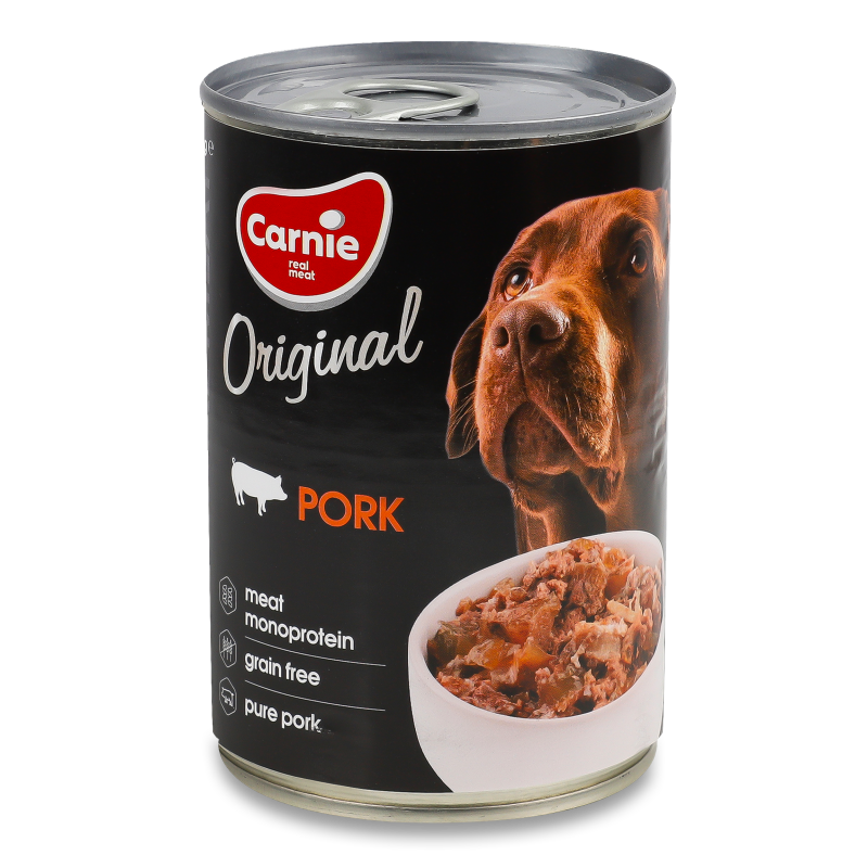 Корм д/дорослих собак Original Mono Protein з свининою 400г ж/б Carnie