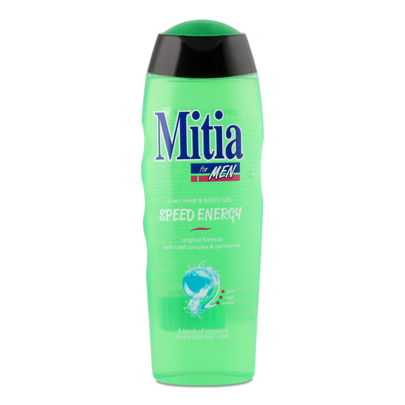 Гель д/душу та шампунь Спід Енерджи д/чоловіків 400мл Мітія