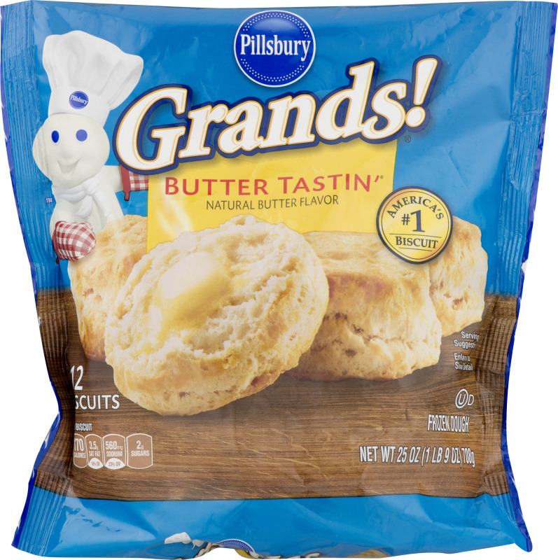 Pillsbury Grands! Biscuits Butter Tastin' - 12 CT Pillsbury(18000855186 ...