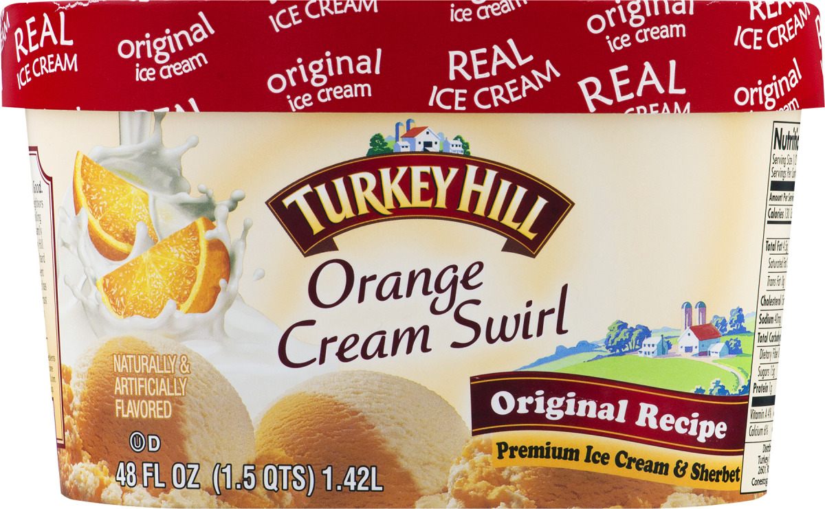 Turkey Hill Original Recipe Premium Ice Cream & Sherbet Orange Cream