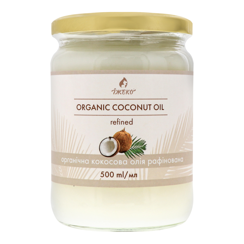 Масло кокосовое рафинированное Їжеко с/б 500мл Їжеко(14820223980940 ...