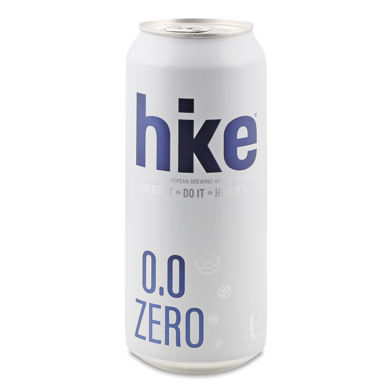 Пиво спеціальне Зеро світле безалкогольне 0,5л ж/б Хайк