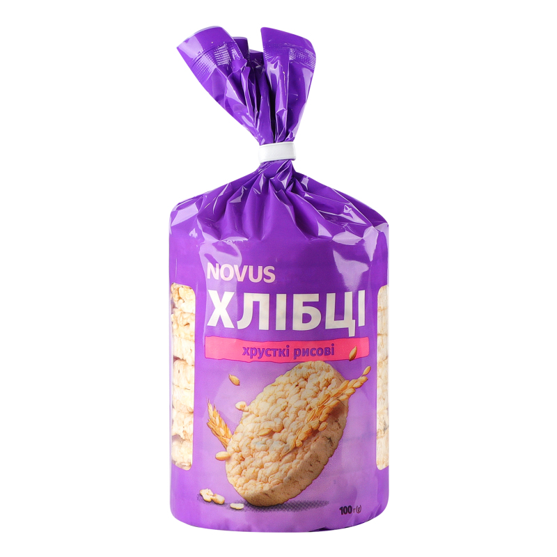 Хлібці рисові хрусткі Novus м/у