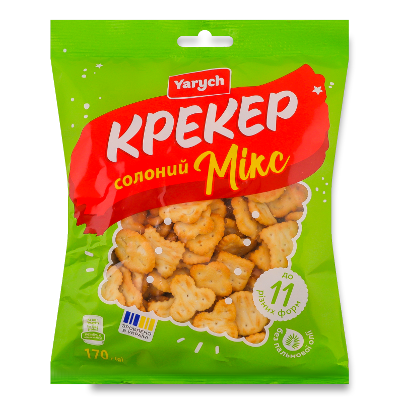 Крекер Мікс солоний 170г Yarych