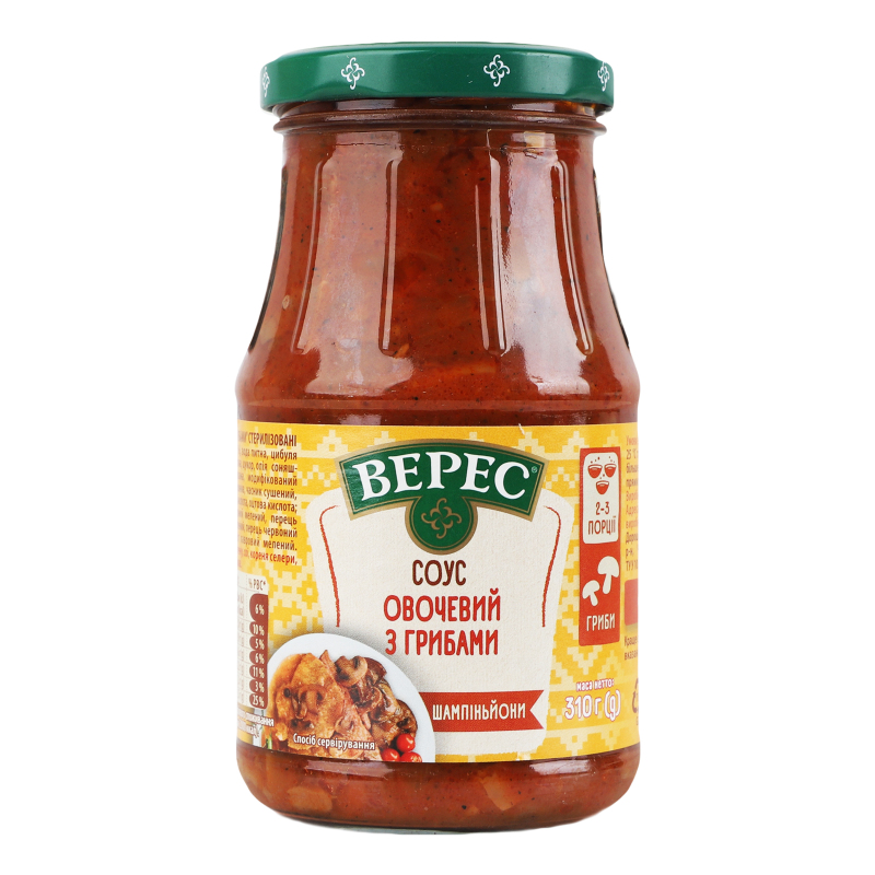 Соус Овочевий з грибами Верес с/б