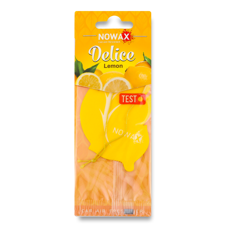 Ароматизатор д/авто Delice Lemon целюлоза Nowax