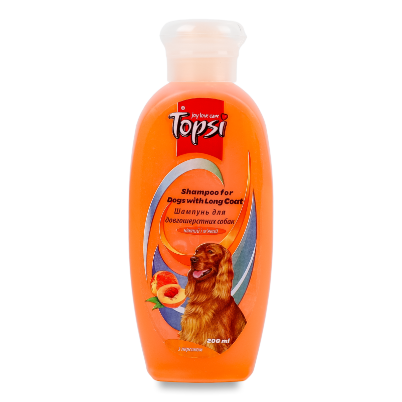 Шампунь д/довгошерстих собак з персиком 200мл Топсі