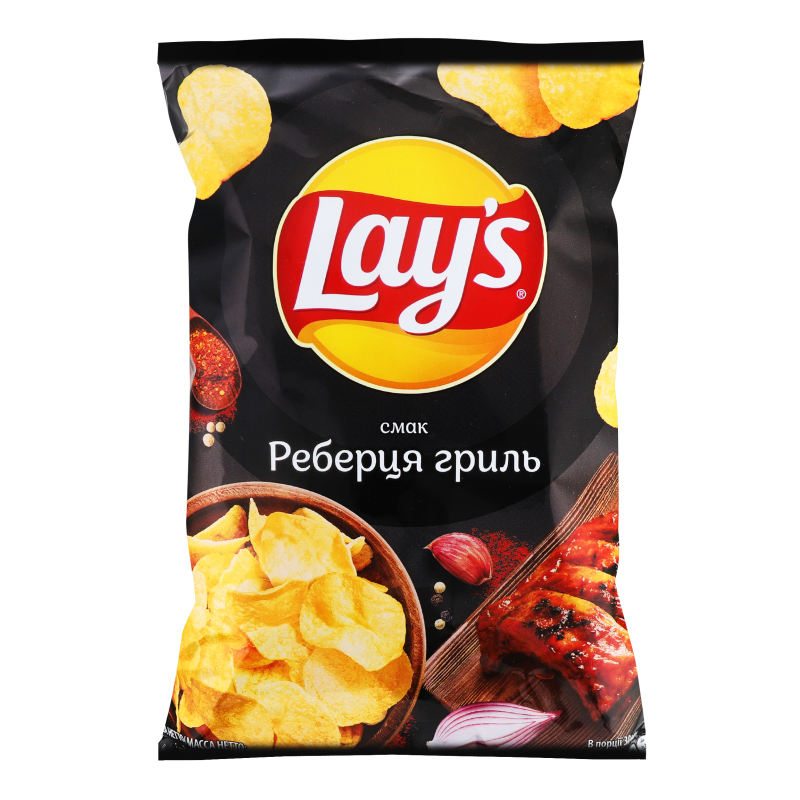 Чипсы картофельные Ребрышки гриль Lay's м/у 133г Lay's(4823063116749 ...