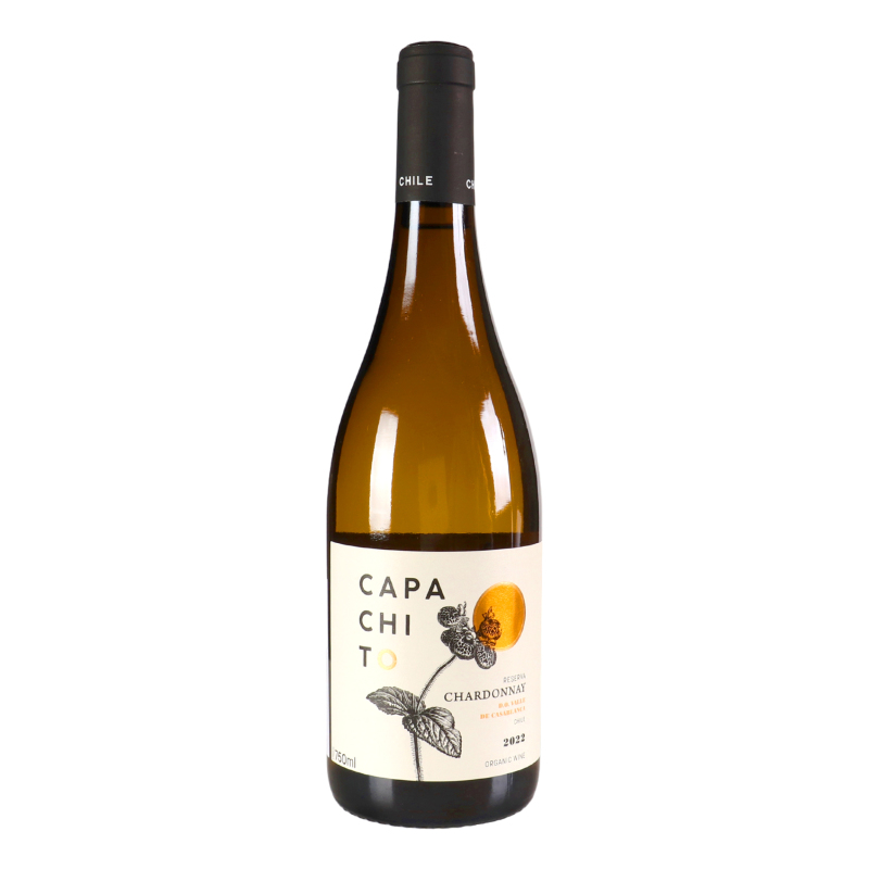 Вино 0.75л 13.5% белое сухое Chardonnay Capachito бут Capachito