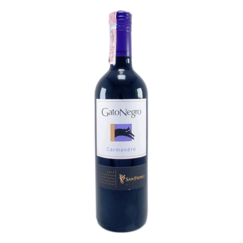 Вино Карменер червоне сухе 13% 0,75л Гато Негро