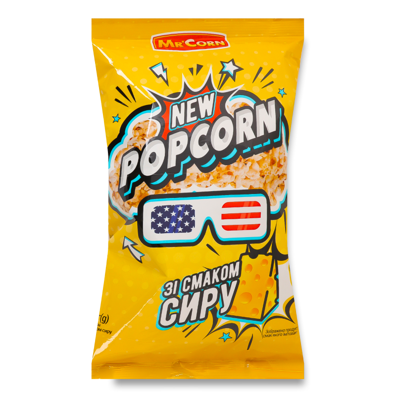 Попкорн з смаком сиру 70г Mr’Corn