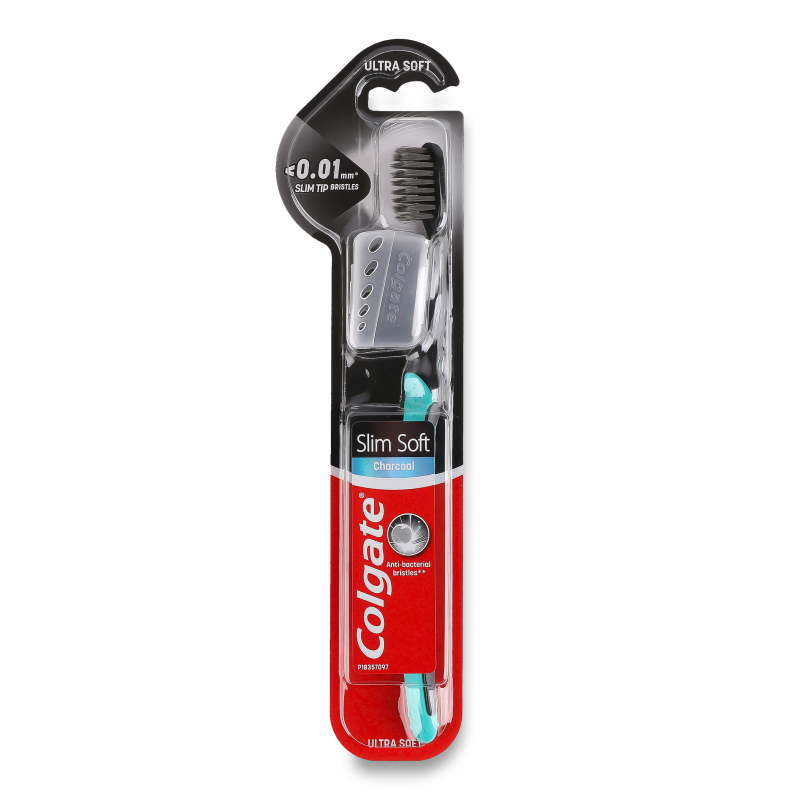 Щітка зубна Шовкові нитки з деревним вугіллям м’яка+Футляр Colgate