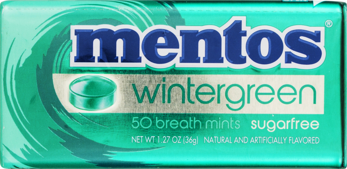 Mentos Breath Mints Sugarfree Wintergreen 50 CT Mentos(73390006679