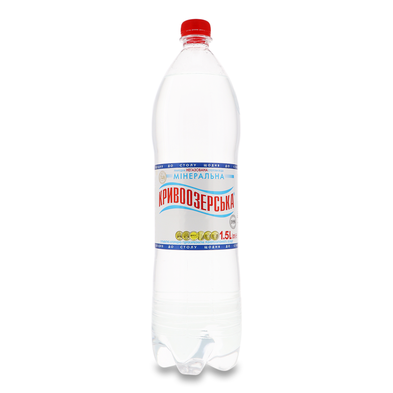 Вода мінеральна негазована 1,5л Кривоозерська
