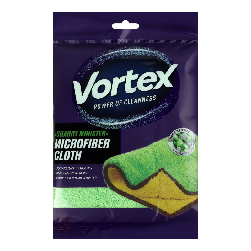 Салфетка из микрофибры 20х30см Shaggy Monster Vortex 1шт Vortex