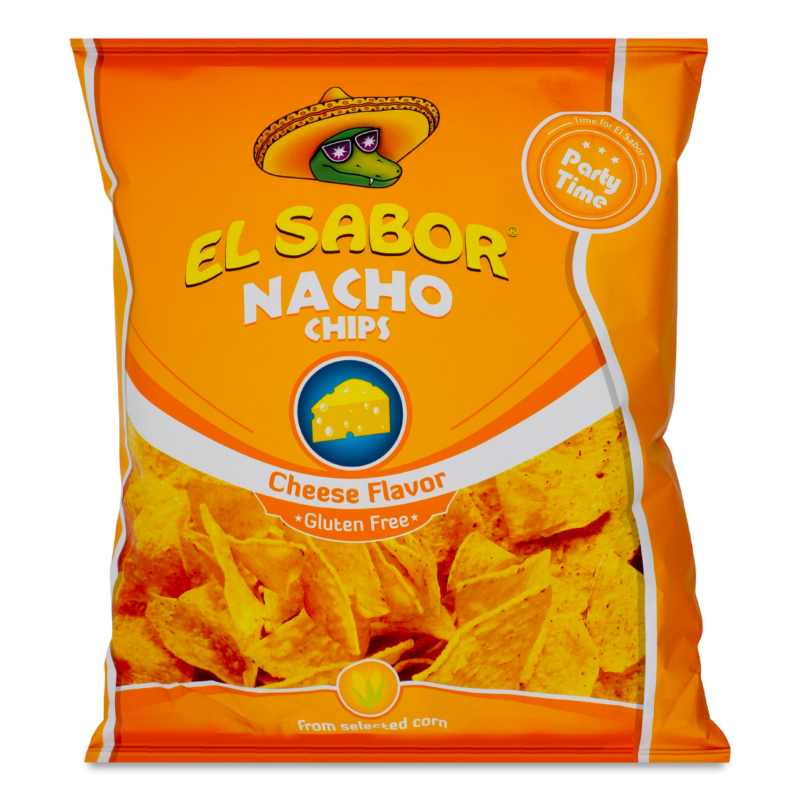 Чипси кукурудзяні Nacho з смаком сиру 225г El Sabor