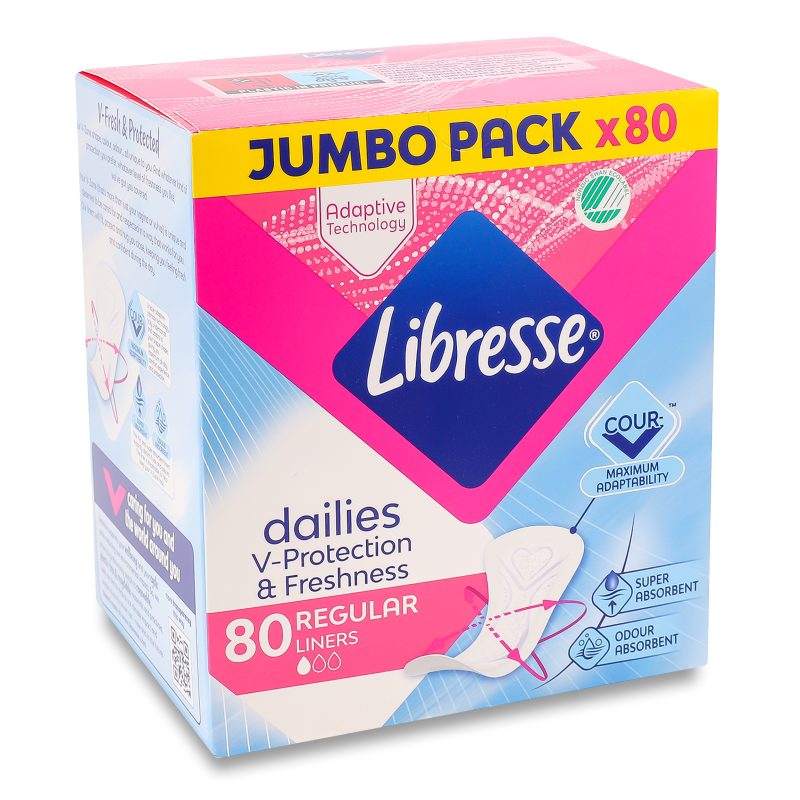 Прокладки щоденні Дейлі Фреш Регулар 80шт Лібрес