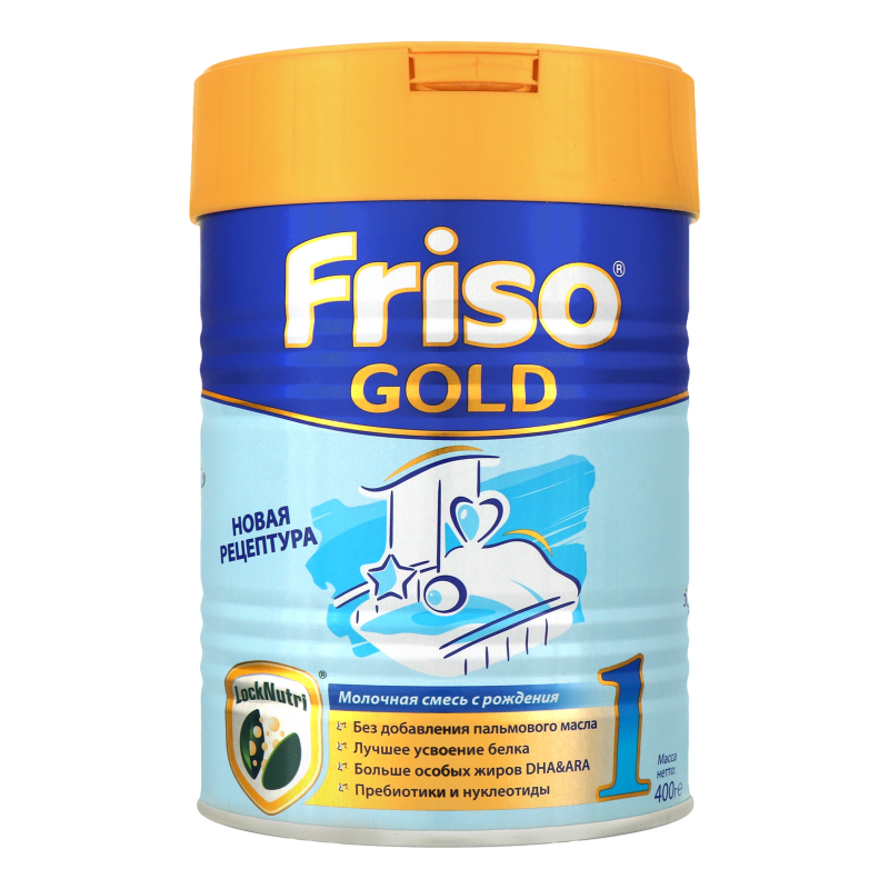 Смесь молочная сухая для детей с рождения до 6 месяцев 1 Gold Friso ж/б ...