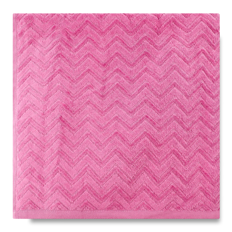 Рушник світло-фіолетовий махровий велюр жакард 70*140см 550г/м2 ГМ Текстайл