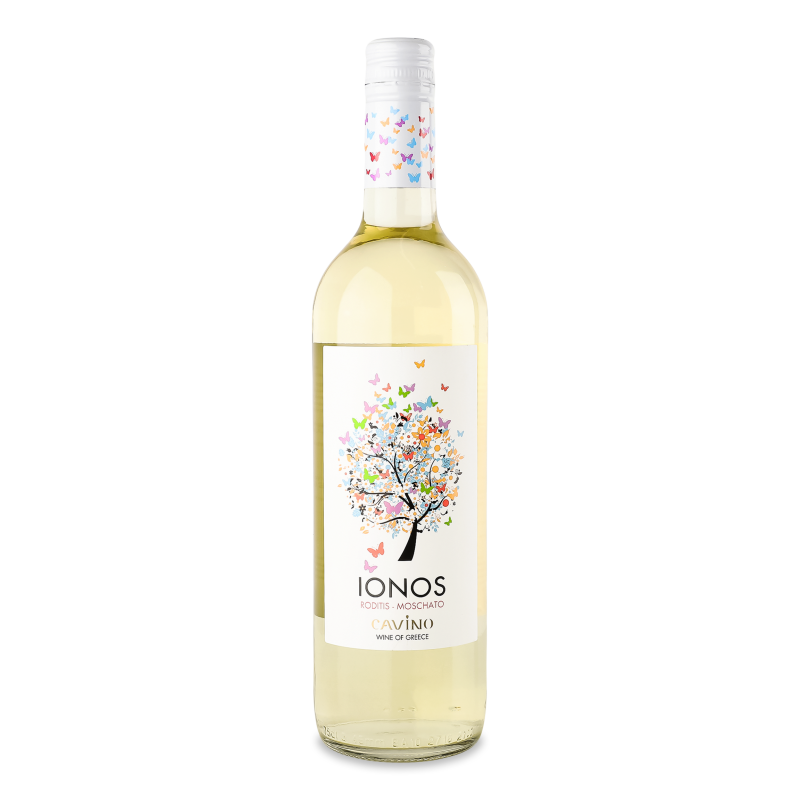Вино Іонос біле сухе 11,5% 0,75л Кавіно