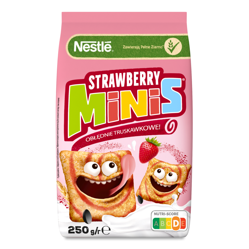 Сніданок сухий Мініс Полуниця 250г Нестле