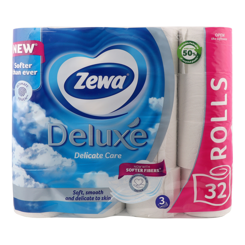 紙 Бумага туалетная Delicate CareDeluxe Zewa 32шт Zewa(7322541343181