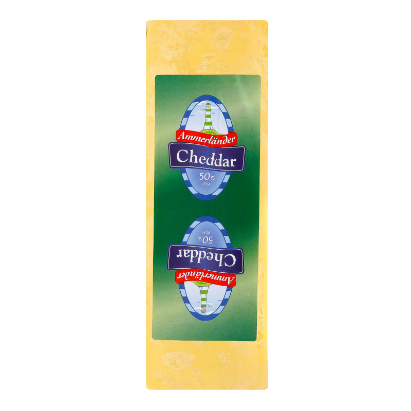 Сир 50% білий Cheddar Ammerlander кг
