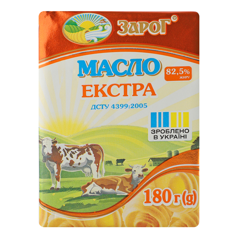 Масло солодковершкове 82.5% Екстра ЗароГ м/у