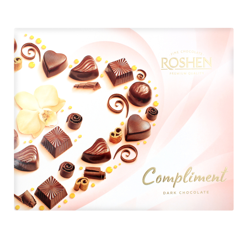 КОРОБОЧНЫЕ КОНФЕТЫ Roshen Compliment ВКФ 145г /8шт Roshen(4823077625862 ...